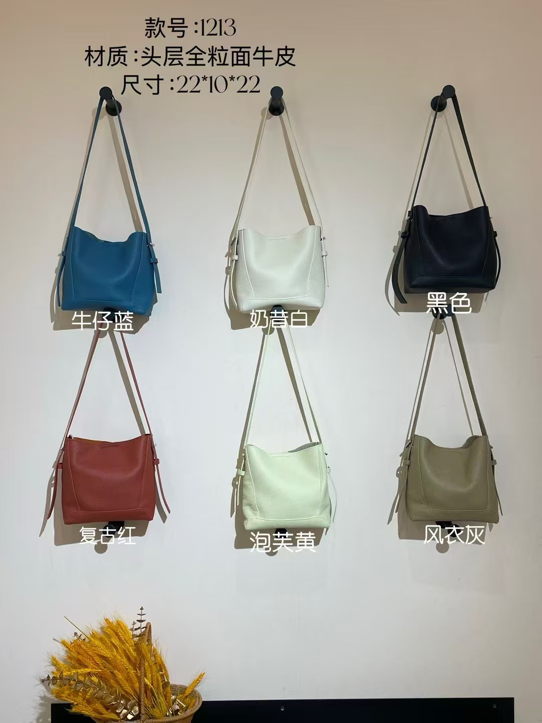 First-layer full-grain cowhide crossbody bag Women's  genuine leather should bag