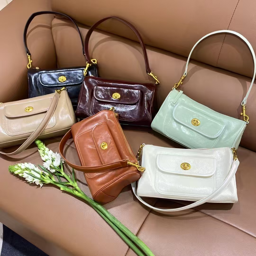Top-grain Full-grain Cowhide Single shoulder and Cross body Bag Vintage genuine leather should bag