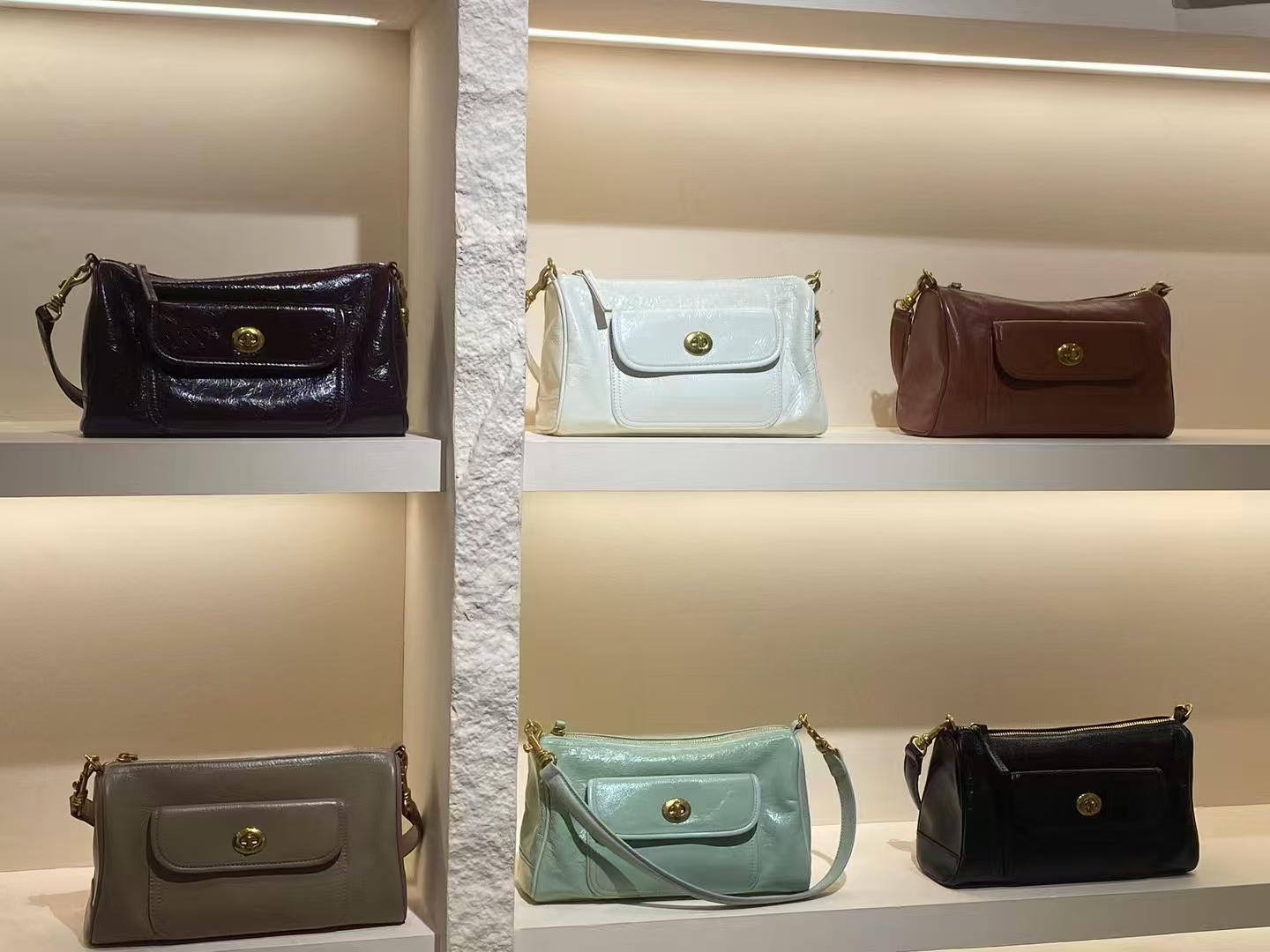 Top-grain Full-grain Cowhide Single shoulder and Cross body Bag Vintage genuine leather should bag