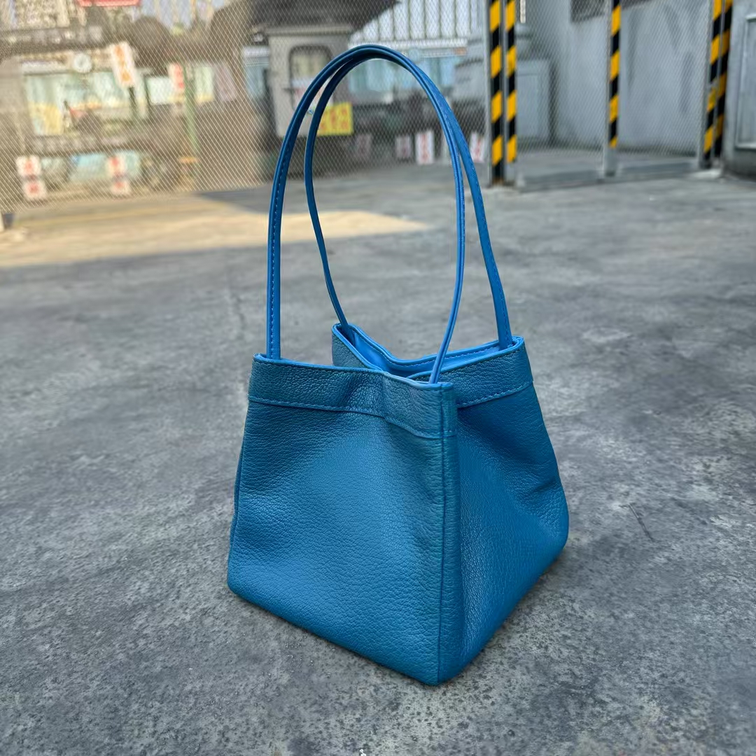 Sheepskin Small Square Bag genuine leather vegetable basket handbag should cross body bag
