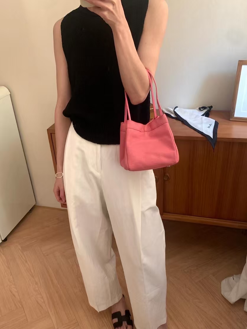 Sheepskin Small Square Bag genuine leather vegetable basket handbag should cross body bag