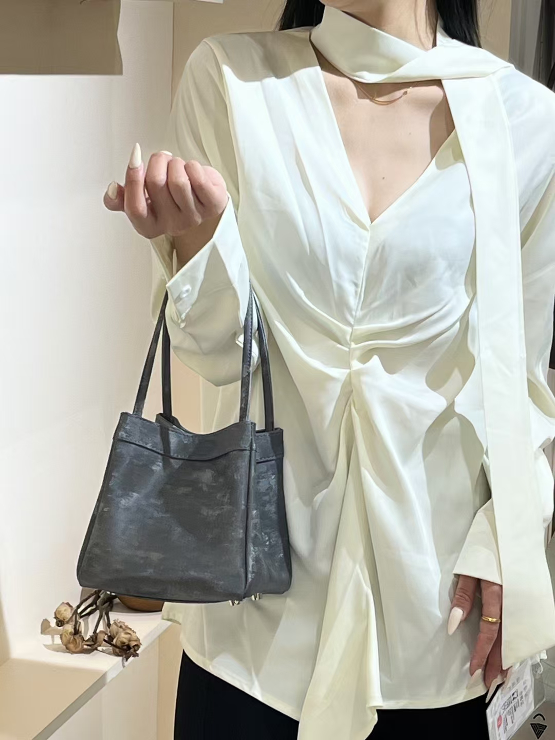 Velvet and Satin Cowhide Small Square Bag genuine women's fashion Handbag crossbody bag