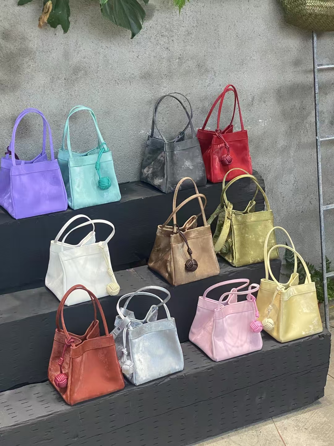 Velvet and Satin Cowhide Small Square Bag genuine women's fashion Handbag crossbody bag