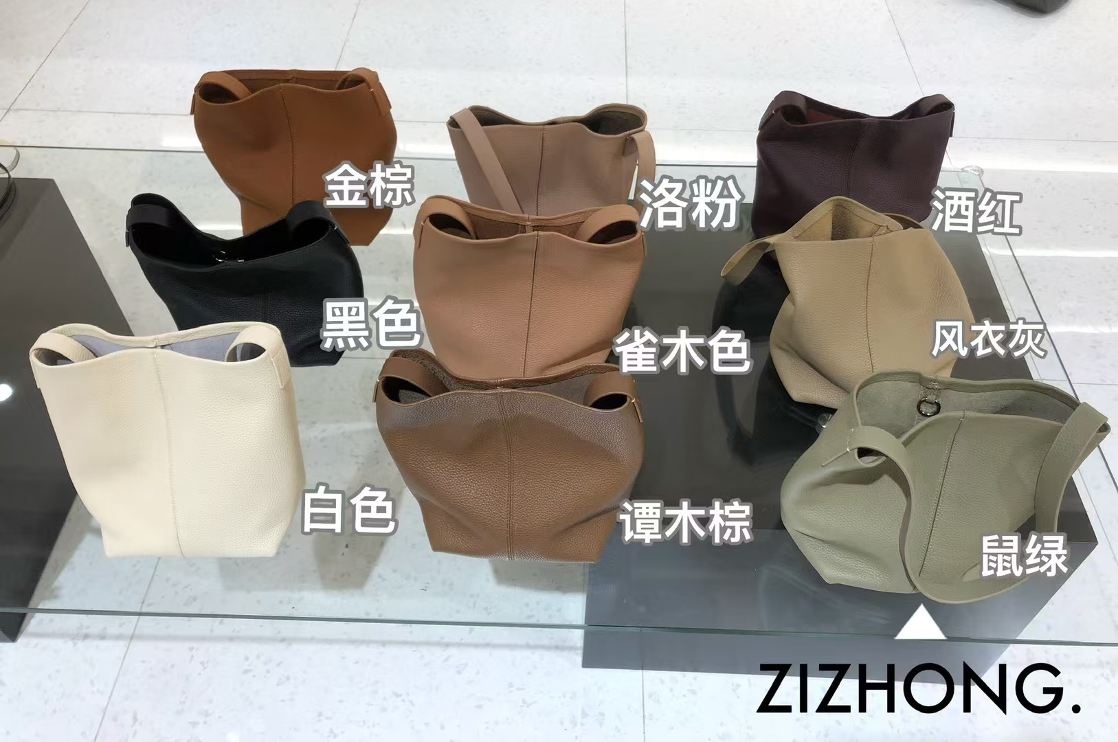 Top-Grain Full-Grain Cowhide Bucket Bag (with Inner Pouch) genuine leather shoulder bag