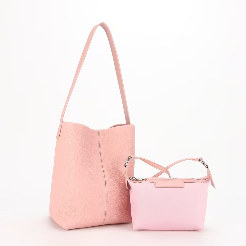 Top-Grain Full-Grain Cowhide Bucket Bag (with Inner Pouch) genuine leather shoulder bag