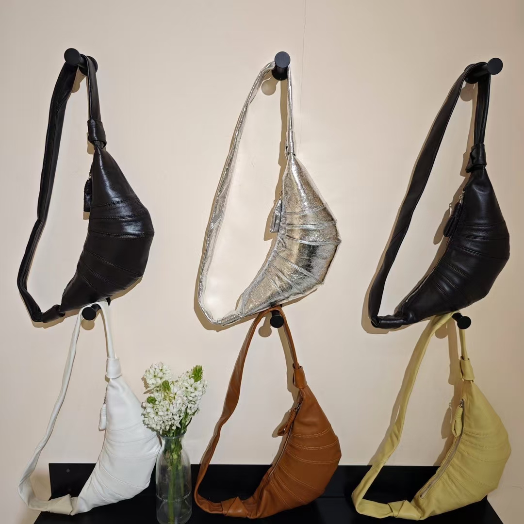 A-Grade Sheepskin  Croissant Dumpling Bag genuine leather shoulder bag crossbody bag