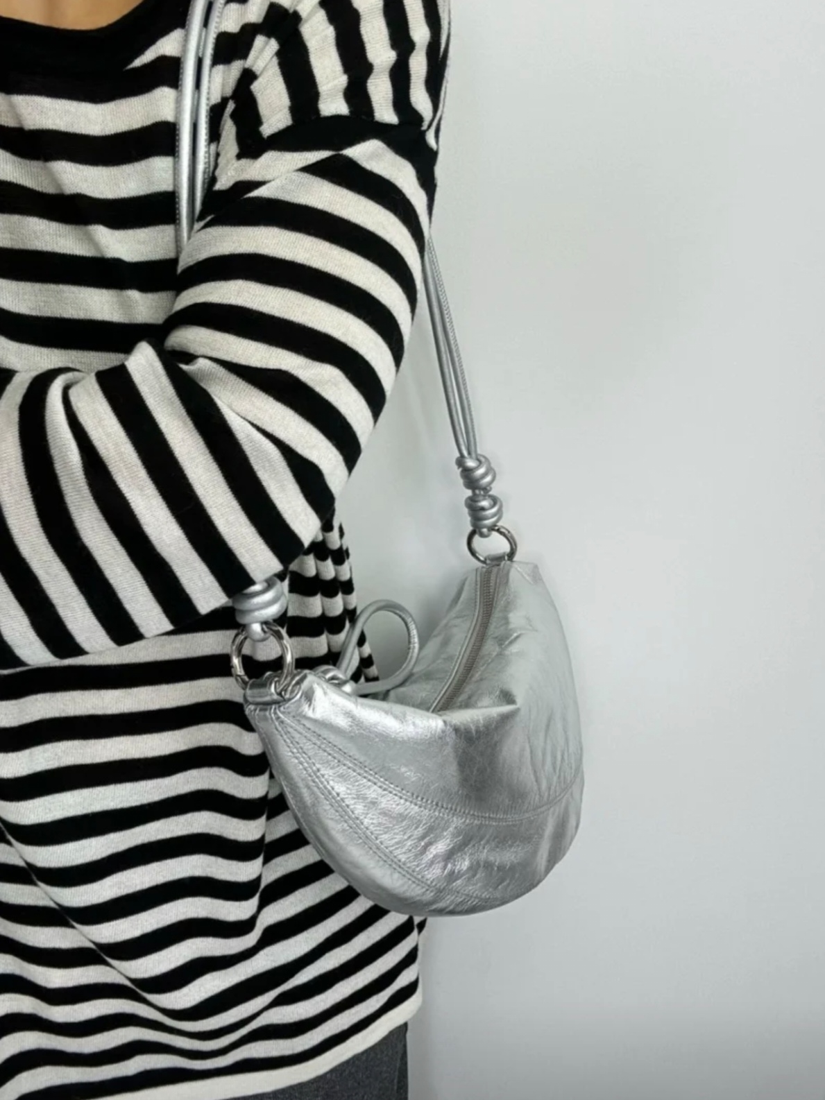 Top-Grain Oil-Waxed Cowhide Cloud-Shaped Dumpling Bag （big）genuine leather shoulder crossbody bag