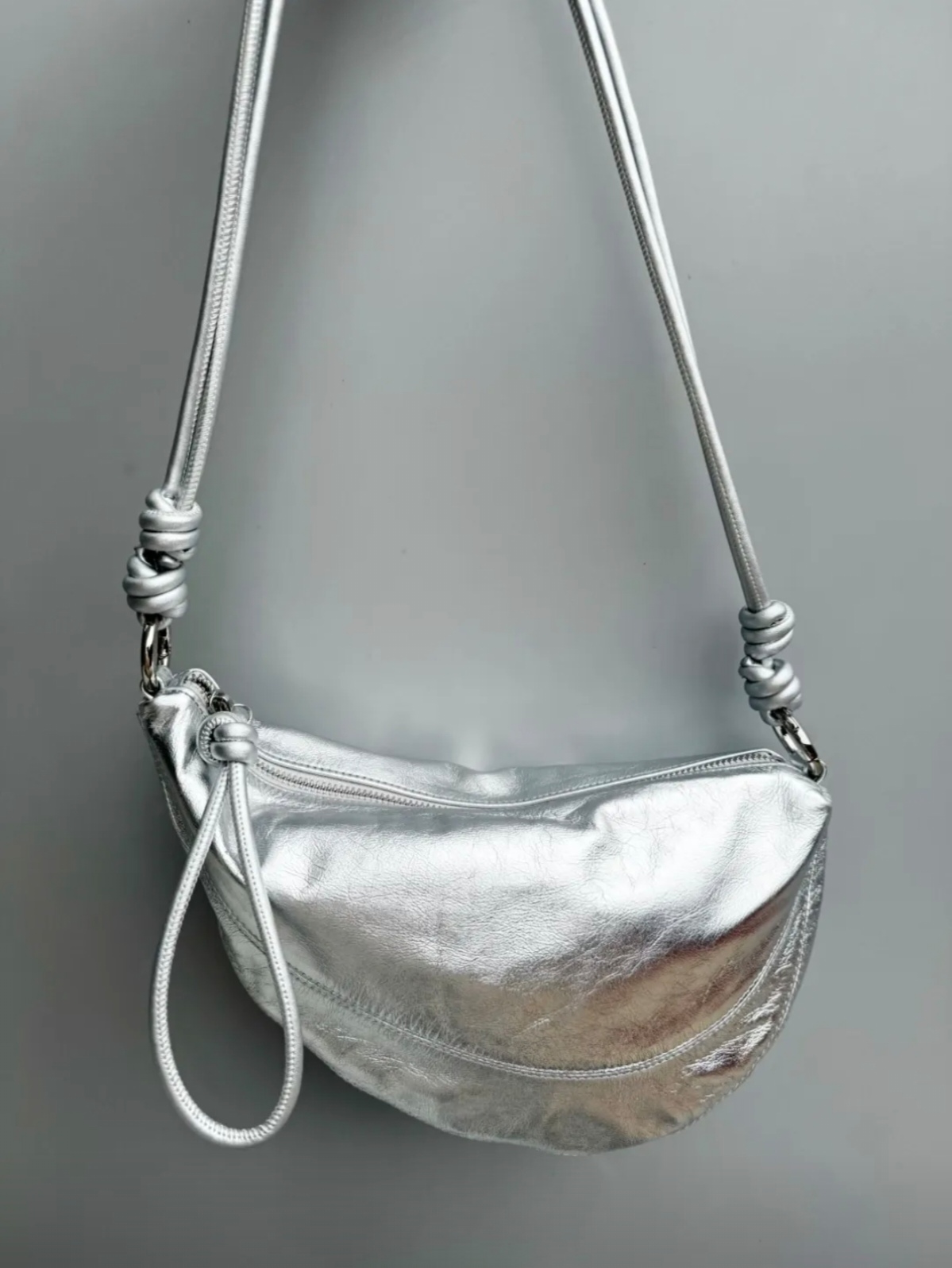 Top-Grain Oil-Waxed Cowhide Cloud-Shaped Dumpling Bag （big）genuine leather shoulder crossbody bag