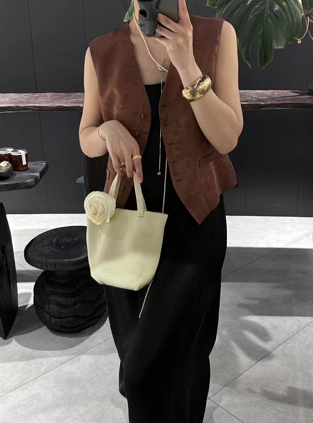 Top Grain Full-Grain Cowhide Handheld Crossbody Bag genuine leather shoulder bag handbag