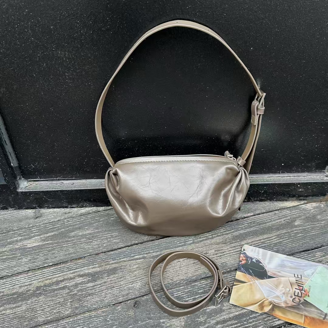Top-Grain Oil-Waxed Cowhide Candy Bag genuine leather Mini Shoulder Bag for Women crossbody bag
