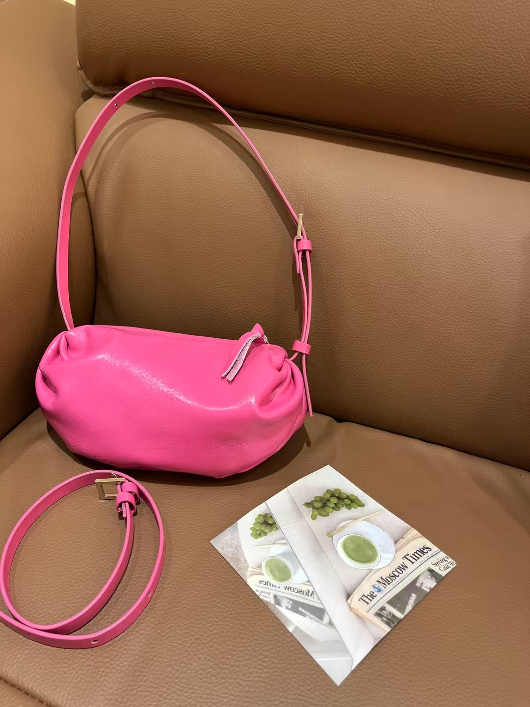Top-Grain Oil-Waxed Cowhide Candy Bag genuine leather Mini Shoulder Bag for Women crossbody bag