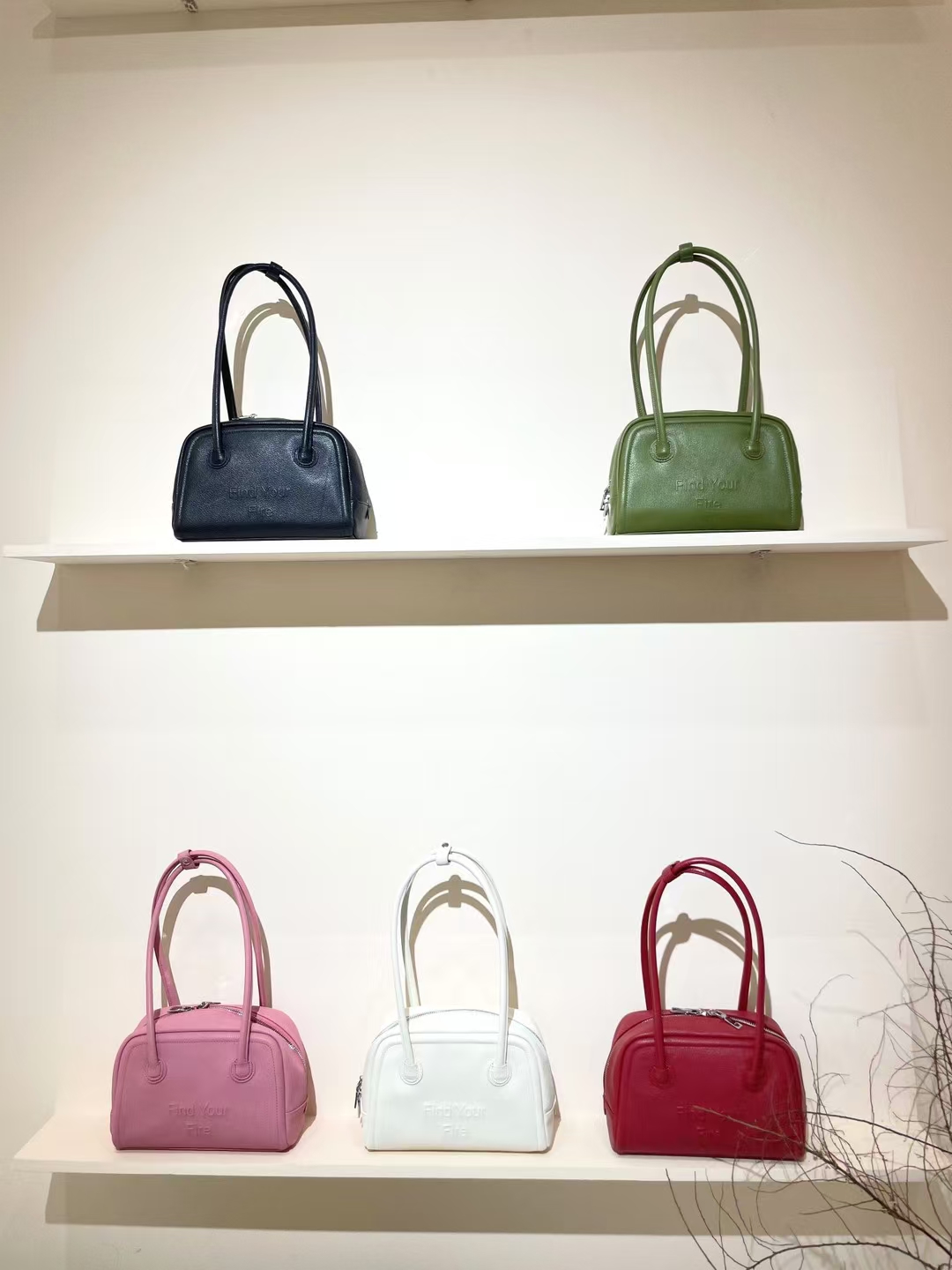 A-Grade Goatskin genuine leather Underarm Handheld handbag Shoulder Bag
