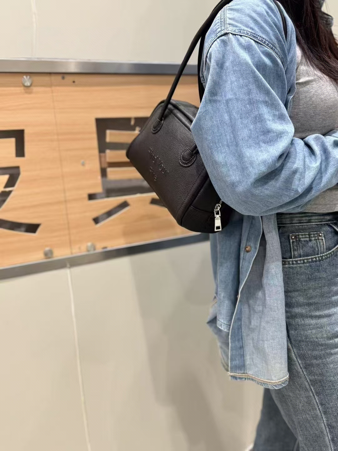 A-Grade Goatskin genuine leather Underarm Handheld handbag Shoulder Bag