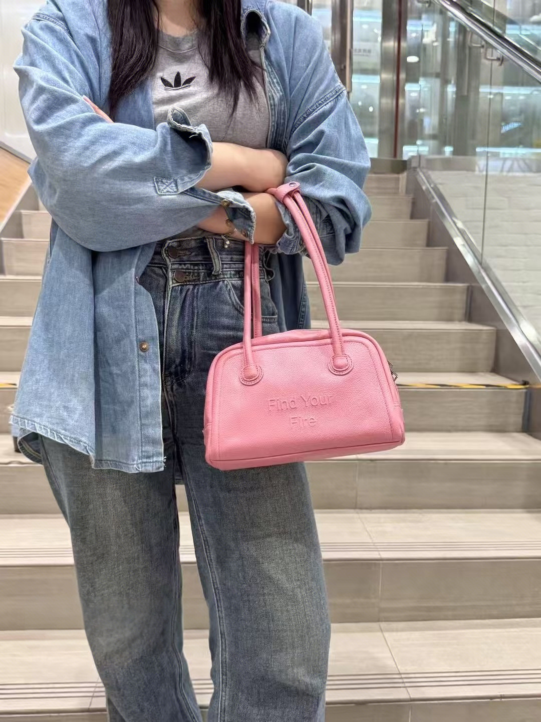 A-Grade Goatskin genuine leather Underarm Handheld handbag Shoulder Bag
