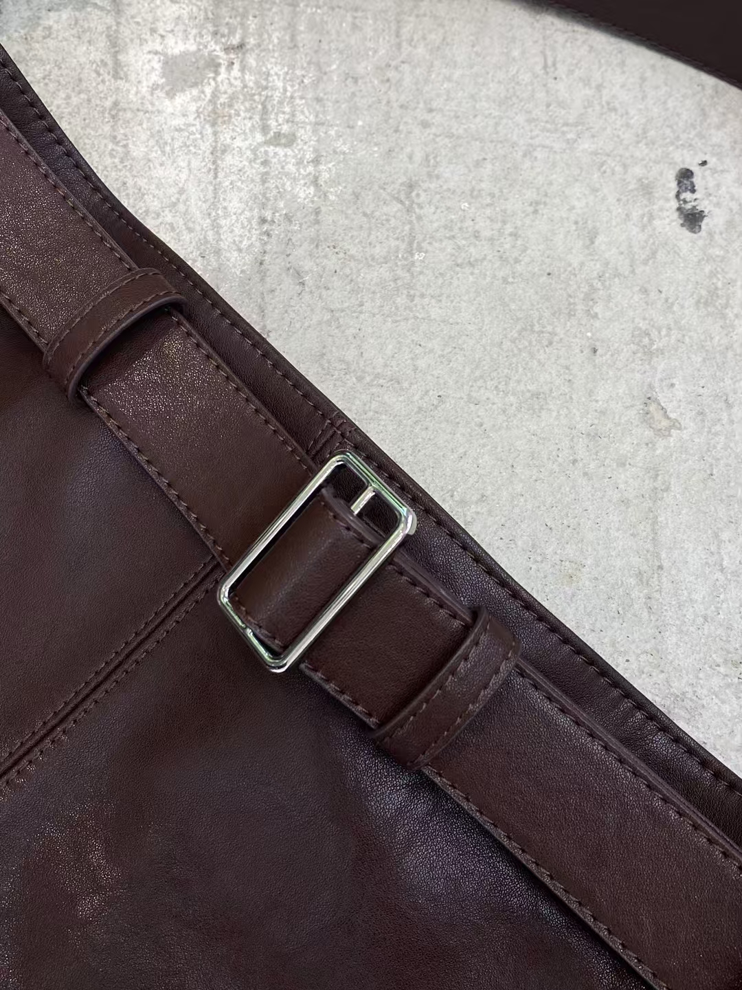 Top-Grain Oil-Waxed Cowhide  Belt Genuine Leather Bags Tote Bag shoulder bag