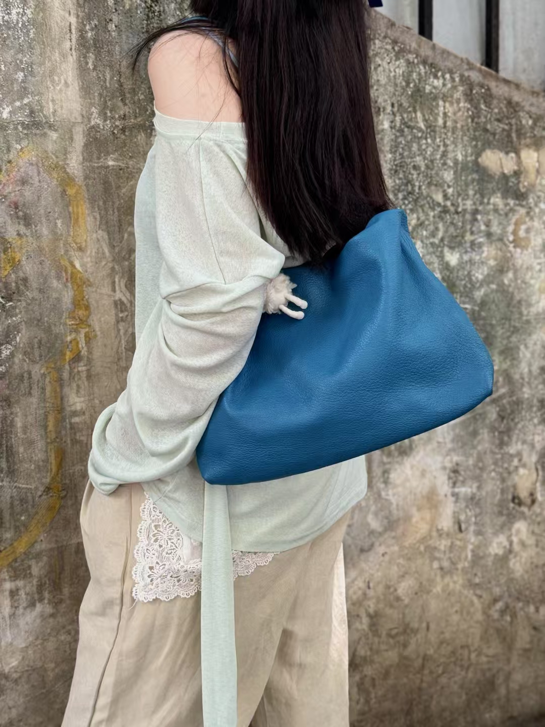 Ultra-Light Sheepskin Women's Shoulder Bag genuine leather shoulder bag for women