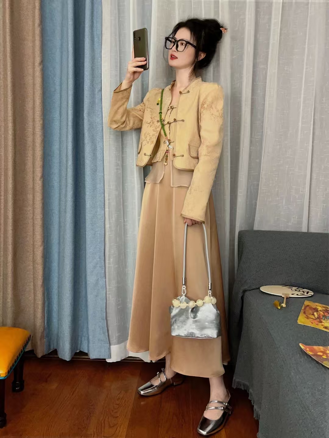 Velvet-Satin Cowhide Cloud Bag genuine leather Vintage Bag Mini Shoulder Bag for Women evening bag