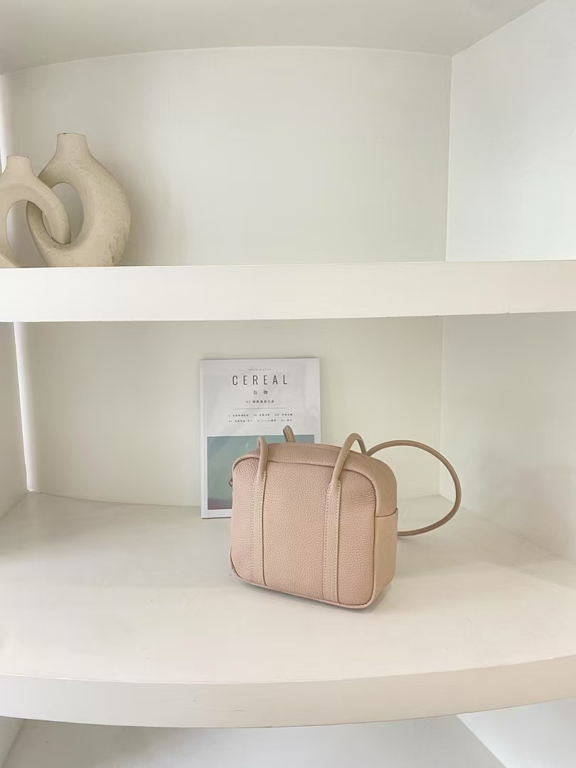 Top Grain Full Grain Cowhide Single-shoulder Square Bag genuine leather mini shoulder crossbody bag for women