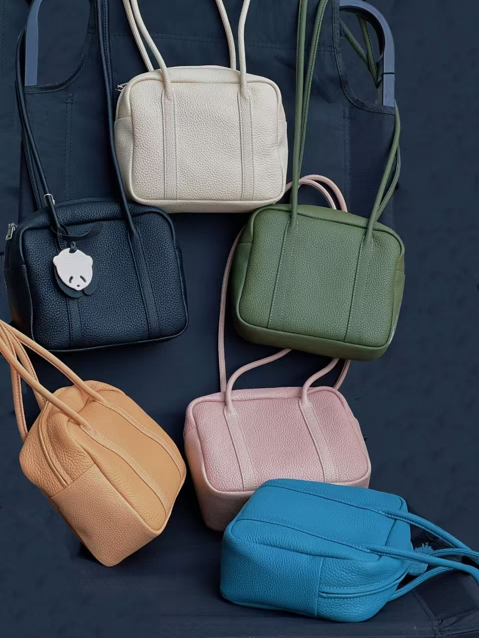 Top Grain Full Grain Cowhide Single-shoulder Square Bag genuine leather mini shoulder crossbody bag for women