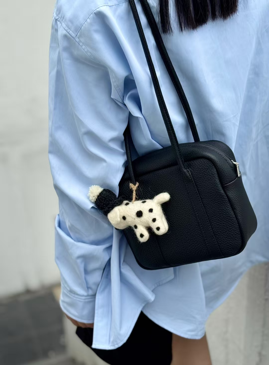 Top Grain Full Grain Cowhide Single-shoulder Square Bag genuine leather mini shoulder crossbody bag for women