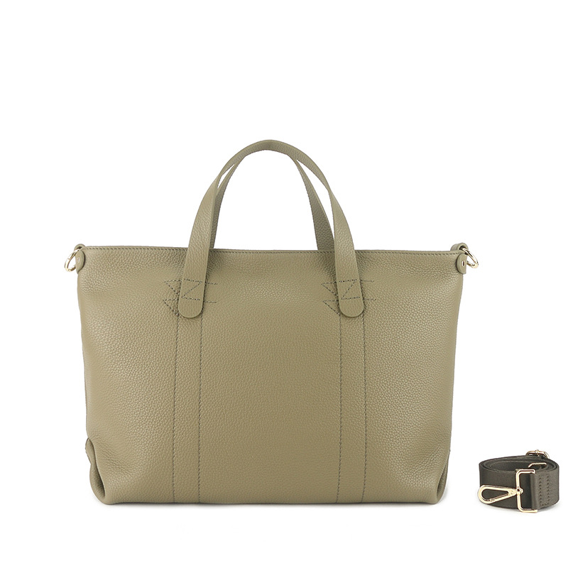 Top-Grain Full-Grain Cowhide Large-Capacity Handheld genuine leather Tote Bag handbag shoulder bag