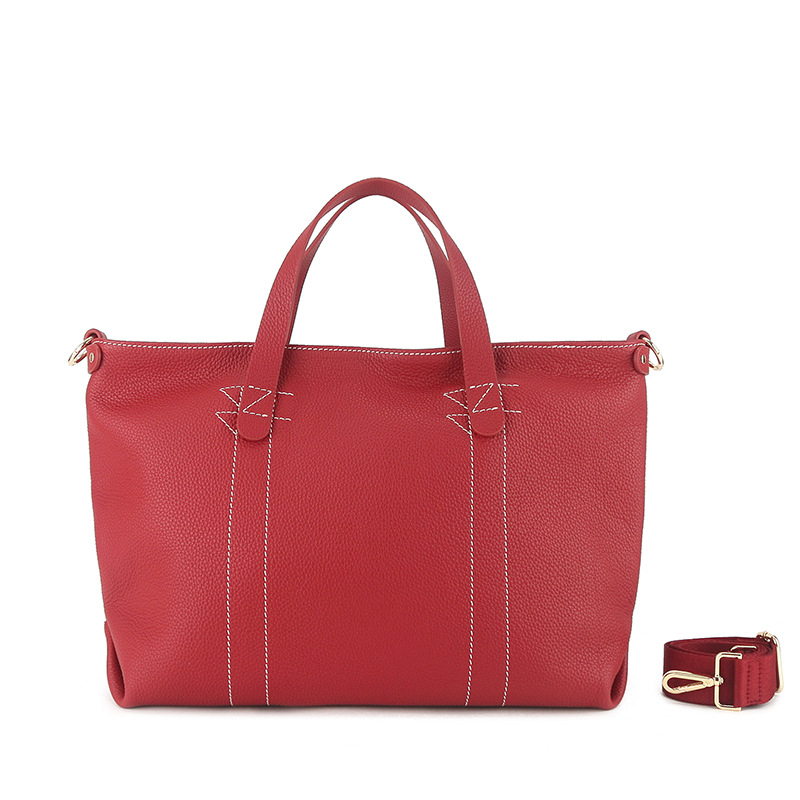 Top-Grain Full-Grain Cowhide Large-Capacity Handheld genuine leather Tote Bag handbag shoulder bag