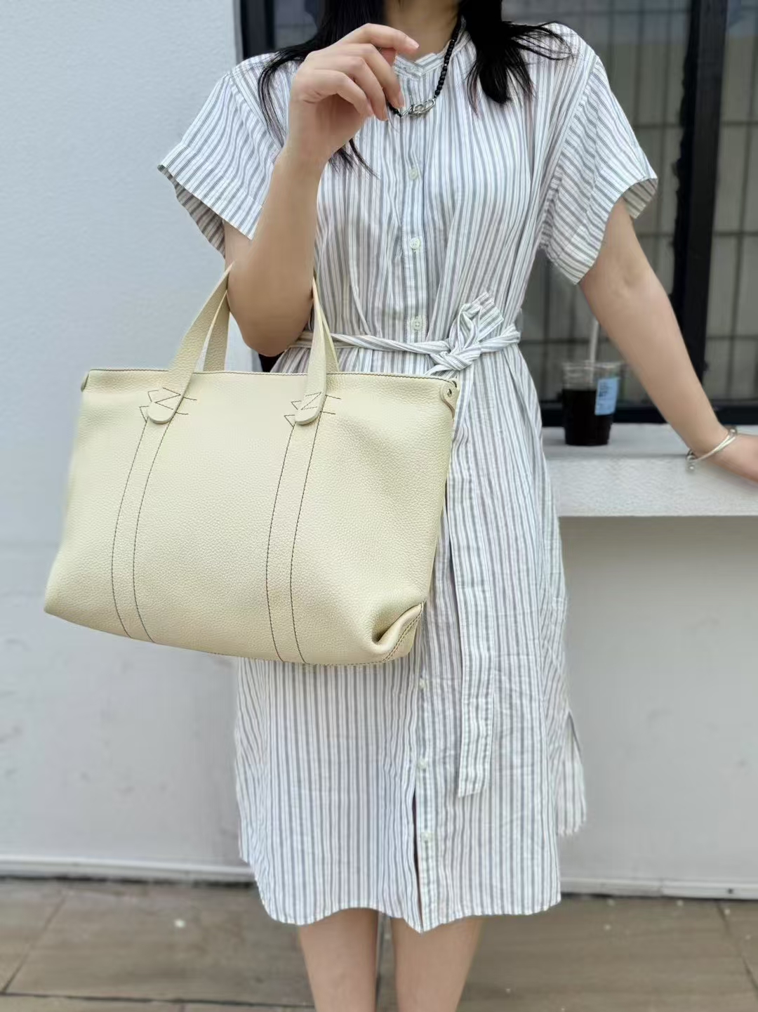 Top-Grain Full-Grain Cowhide Large-Capacity Handheld genuine leather Tote Bag handbag shoulder bag