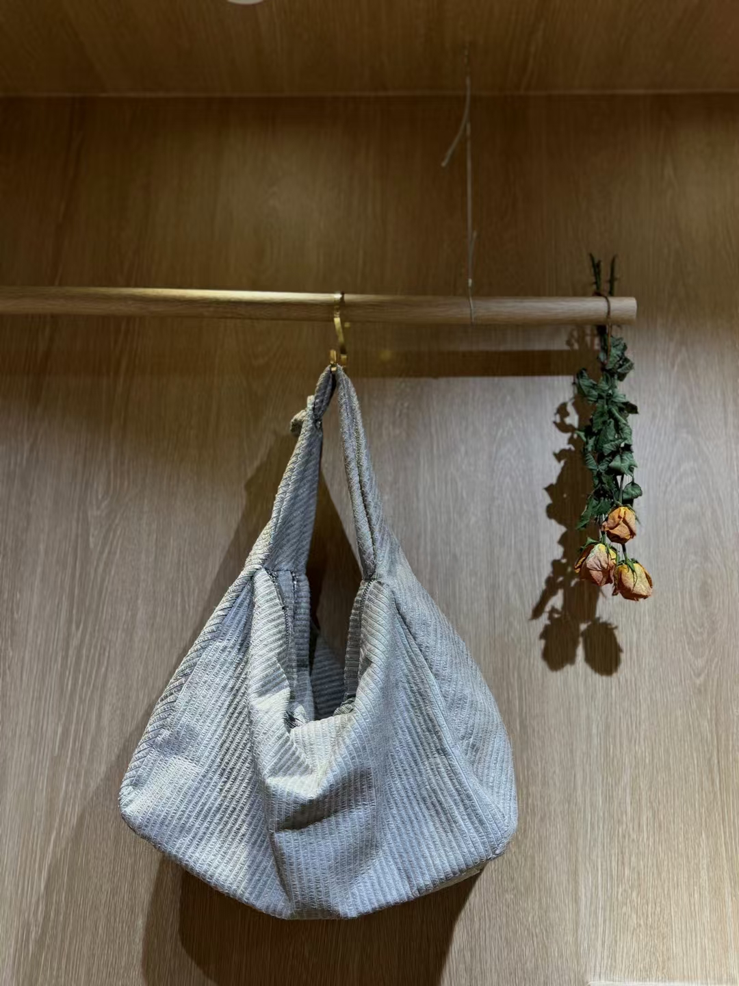 Striped Fabric  Large-Capacity Tote Shoulder Bag   handbag women's fashion bag