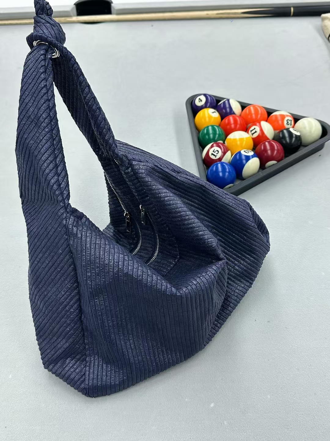 Striped Fabric  Large-Capacity Tote Shoulder Bag   handbag women's fashion bag