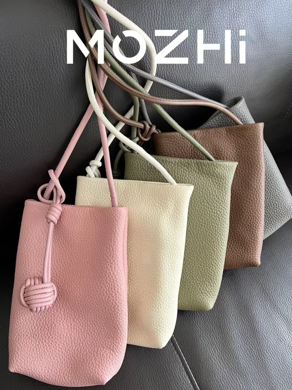 Top-Grain Full-Grain Cowhide genuine leather Phone Bag mini shoulder bag crossbody bag