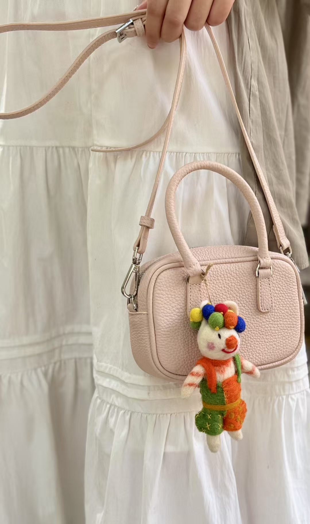 Top Grain Full Grain genuine leather Phone Bag mini shoulder bag crossbody bag