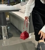 Small Gold Ball Top-Grain Cowhide Chain Single-Shoulder Crossbody Bag Shoulder leather Bag