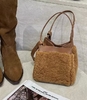 Lamb Fur Small Square Bag genuine leather vegetable basket handbag shoulder bag crossbody bag Lamb Fur Small Square Bag genuine leather vegetable basket handbag shoulder bag crossbody bag
