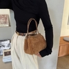 Lamb Fur Small Square Bag genuine leather vegetable basket handbag shoulder bag crossbody bag Lamb Fur Small Square Bag genuine leather vegetable basket handbag shoulder bag crossbody bag