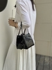 Top-Grain Cowhide Hand-Grabbed Texture Basket-Style  Small Square Bag genuine leather handbag shoulder bag