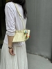 Top-Grain Cowhide Hand-Grabbed Texture Basket-Style  Small Square Bag genuine leather handbag shoulder bag