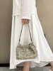 Top-grain Cowhide Small Gold Balls Woven Shoulder & Crossbody Bag Mini Shoulder Bag for Women