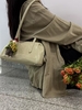Top Grain Oil-Waxed Cowhide Folded Edge Boston Bag (Small) genuine leather handbag shoulder bag