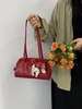 Top Grain Oil-Waxed Cowhide Folded Edge Boston Bag (Small) genuine leather handbag shoulder bag