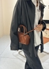 Top Grain Oil-Waxed Cowhide Cylindrical Pillow Bag  women's genuine leather handbag crossbody bag shoulder bag