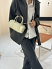 Top Grain Oil-Waxed Cowhide Cylindrical Pillow Bag  women's genuine leather handbag crossbody bag shoulder bag