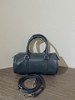 Top Grain Oil-Waxed Cowhide Cylindrical Pillow Bag  women's genuine leather handbag crossbody bag shoulder bag
