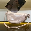 Top-Grain Oil-Waxed Cowhide Cloud-Shaped Dumpling Bag （big）genuine leather shoulder crossbody bag