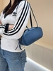 Top-Grain Cowhide Natural Crease Shoulder Bag genuine leather crossbody bag