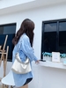Top-Grain Cowhide Natural Crease Chain Bag Shoulder & Crossbody genuine leather bag