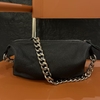 Top-Grain Cowhide Natural Crease Chain Bag Shoulder & Crossbody genuine leather bag