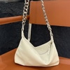 Top-Grain Cowhide Natural Crease Chain Bag Shoulder & Crossbody genuine leather bag
