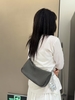 Top-Grain Cowhide Naturally Tumbled Single Shoulder Crossbody Bag genuine leather shoulder bag