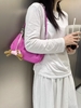 Top-Grain Cowhide Naturally Tumbled Single Shoulder Crossbody Bag genuine leather shoulder bag