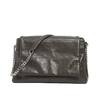 Top-Grain Oil-Waxed Cowhide Diamond-Quilted Chain Strap genunie leather Shoulder & Crossbody Bag